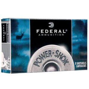 Federal Power-Shok 12 Gauge Shotshell 250 Rounds 3" #4 Buck 41 Pellets 1210 Feet Per Second