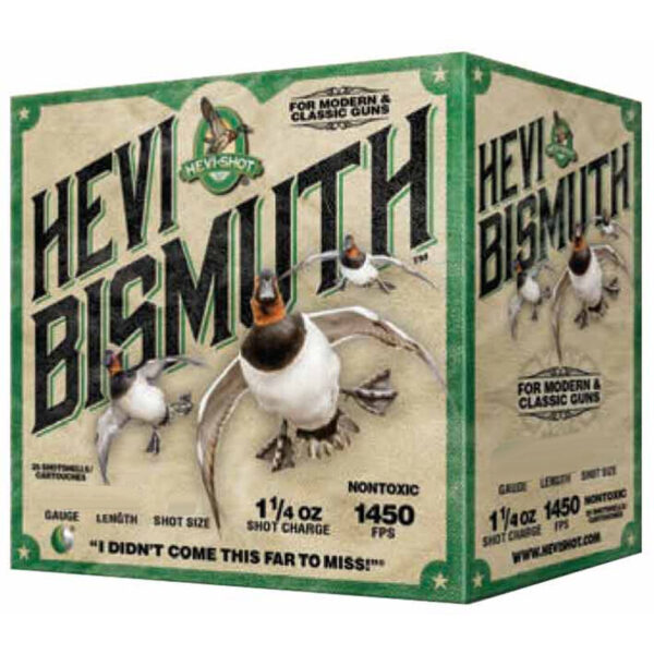 Hevi-Shot Hevi Bismuth Waterfowl Ammunition 12 Gauge 25 Rounds 2-3/4" #2 Hevi-Bismuth Shot 1450 fps