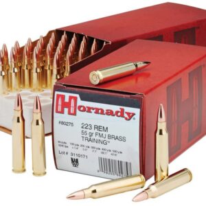 Hornady 223 Rem 55 gr FMJ/BT Brass Training 50/Box