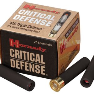 Hornady 410 Critical Defense 2 1/2 FTX Slug and Two Round Balls (Triple Defense) 20/Box