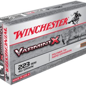 Winchester 223 Rem 40 gr Polymer Tip Varmint X 20/Box