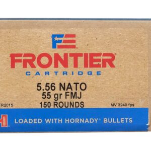 Hornady 5.56mm NATO 55 gr FMJ Frontier 150/Box