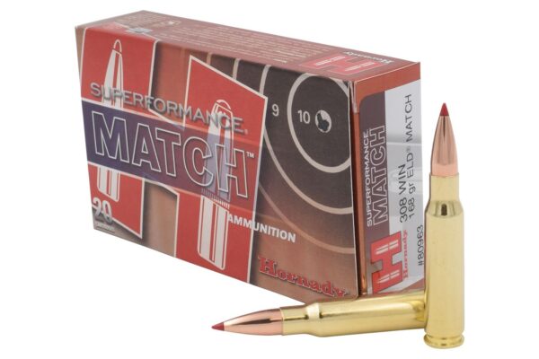 Hornady 308 Win 168 gr ELD Match Superformance Match 20/Box