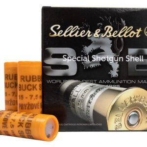 Sellier And Bellot 12 Gauge 2-5/8 Inch 2-11/16 oz Rubber Buckshot 25/Box