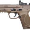 Smith Wesson mp9 m2 0 compact 9mm fde pistol with crimson trace red dot reflex sight