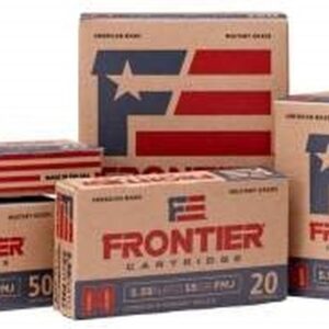 Frontier Cartridge Military Grade Ammunition 223 Remington 55 Grain Hornady Full Metal Jacket Boat Tail 1000rds