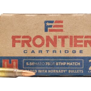 Hornady 5.56 NATO 75 gr BTHP Match Frontier 20/Box